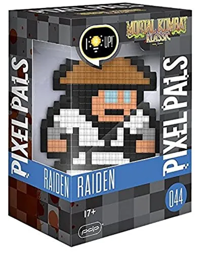 Performance Designed Products 878-030-EU-RAIDEN Pixel Pals, Actionfigur - Sammelfigur aus Pixel-Art, offiziell lizenziert von Warner Bros., ideal für Fans und Sammler, bringt legendäre Charaktere zum Leuchten.