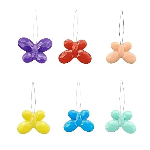 Nadeleinfädler, 6 Stück Kunststoff Einfädler, Nähnadeln Einfädler, Nadel Einfädler, Handmaschine Nähen Einfädler Werkzeug, zum Handnähen, Kreuzstich