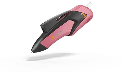 Steinel Akku Klebepistole MobileGlue 1007-S Rose - Heißklebepistole für schnelles Basteln und Dekorieren, kabellos mit 3,6 V Akku für bis zu 200 Anwendungen und blitzschneller Aufheizzeit unter 15 Sek.