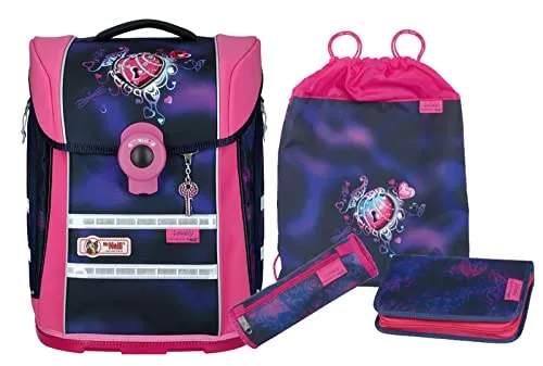 McNeill Ergo Primero Lovely Schulranzen-Set 4 tlg.