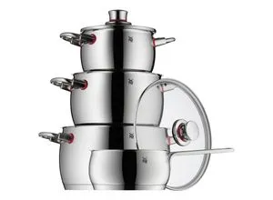 WMF Kochtopfset Quality One 4-teilig - Hochwertiges 4-teiliges Kochtopfset aus Metall, ideal für vielseitige Kochanwendungen und langlebige Nutzung.