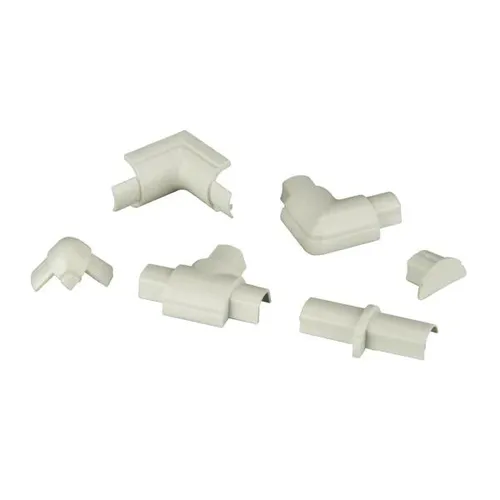 D-Line Design Kabelkanal Zubehör-Set 16x8mm weiß, 13-teilig  Kabelkanal