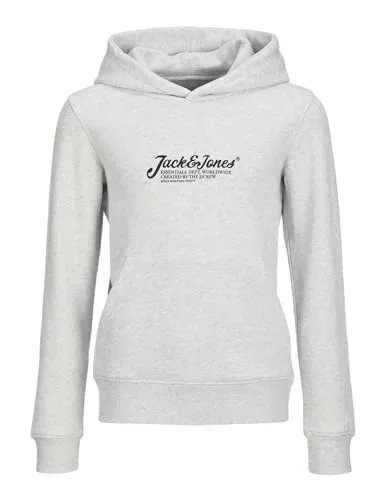 JACK & JONES Jjbeau Sweat Hood Jnr - Kapuzenpullover für Jungen, stylischer Sweatshirt mit Kapuze und langen Ärmeln, perfekt für lässige Outfits und Freizeitaktivitäten.