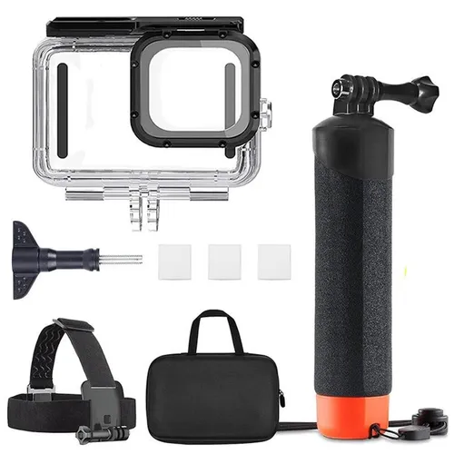 GoPro HERO13 12 11 10 Wasserdichtes Tauchgehäuse - Wasserdichtes Tauchgehäuse für GoPro, bis 60 m tief, stoßfest und mit klarer Linse für brillante Aufnahmen. Ideal für Unterwasser-Abenteuer und Outdoor-Aktivitäten.