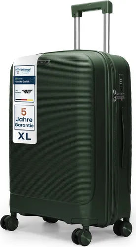 4FLY Hartschalen Reisekoffer XL 75 cm mit TSA Schloss und 4 Doppelrollen