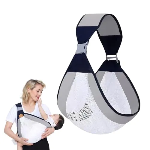Kleinkind Trage Seitlich Ergonomisch Toddler Carrier, Babytrage Carrier, Hüfttrage Kleinkindtrage, Verstellbare Baby Trage Für Neugeborene Bis 3-36 Monaten, Kleinkinder bis 20KG - Weißes Netz