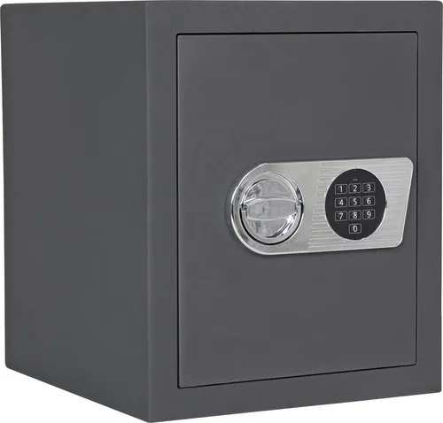 Profirst Wertschutzschrank EN1 Jupiter 50 mit Elektronikschloss - Sicherheitswertschutzschrank für Dokumente und Wertgegenstände, mit verstellbarem Fachboden und feuerfestem Schutz. Ideal für Zuhause oder im Büro.