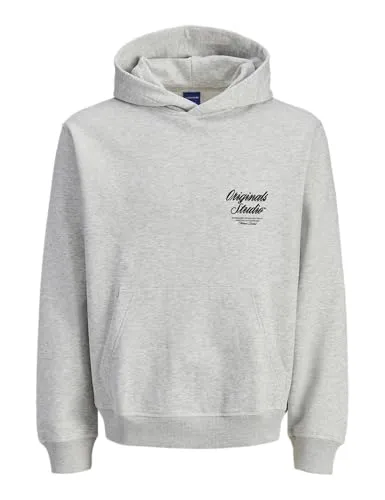JACK & JONES Jornorrebro Typo Back Sweat Hoodie - Stilvolles Sweatshirt für Erwachsene, locker geschnitten mit Kapuze und langen Ärmeln, ideal für lässige Outfits.