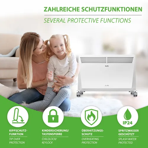 Konvektorheizung 2kW mit Frostwächter