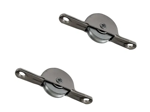 Laufrolle Stahl Führungsrolle Rolle Kugellager Schiebetürbeschlag 76mm Nut 2St