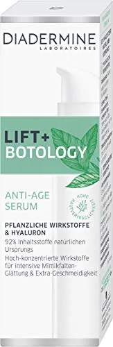 DIADERMINE LIFT+ Botology Anti-Age Serum, 40 ml - Tagespflege mit 92% natürlichen Inhaltsstoffen, die Mimikfalten glättet und die Haut bis zu 7 Tage intensiv mit Feuchtigkeit versorgt.