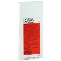 Infi-China-Injektion N 10 ST - Homöopathisches Arzneimittel zur Injektion, ideal für sanfte Unterstützung des Wohlbefindens. Hinweis: Anwendung nur nach Rücksprache mit einem Arzt.