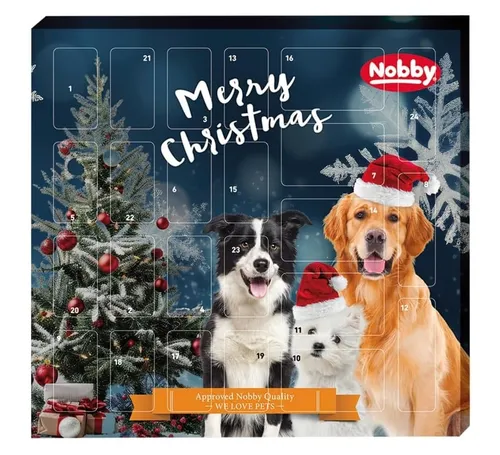 Nobby Adventskalender StarSnack für Hunde - Adventskalender für Hunde mit 24 leckeren Snacks, ideal für die Vorweihnachtszeit und um deinen Vierbeiner zu verwöhnen.