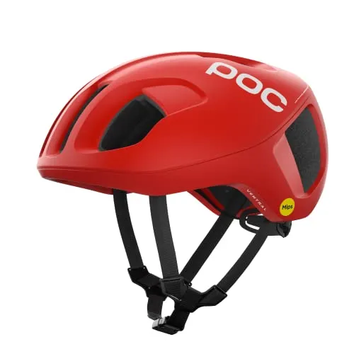 POC Ventral MIPS Fahrradhelm - prismane red matt, 54-60 cm - Aerodynamischer Fahrradhelm mit MIPS-Technologie für optimalen Schutz und Belüftung. Ideal für Rennfahrer, die Geschwindigkeit und Sicherheit vereinen möchten.