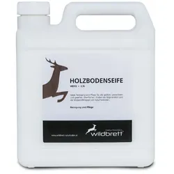 Holzbodenseife weiß - WILDBRETT - Reinigungsmittel für natürlich geölte Holzböden, reinigt und schützt mit einer schützenden Fettschicht, ideal für weiße geölte Böden.