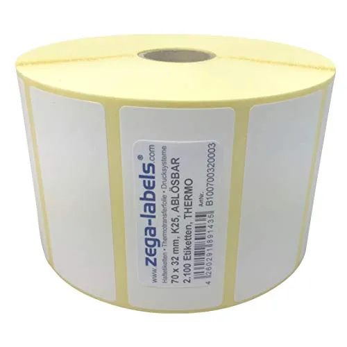 Thermo Etiketten auf Rolle