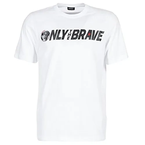 Diesel Herren T-just-sv T-Shirt, Weiß, XL von Diesel