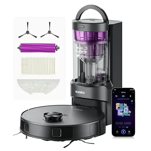 EUREKA E20 Plus Reinigungsroboter - Staubsauger mit innovativer Reinigungsfunktion, leicht und leistungsstark für eine mühelose Reinigung in jedem Raum.