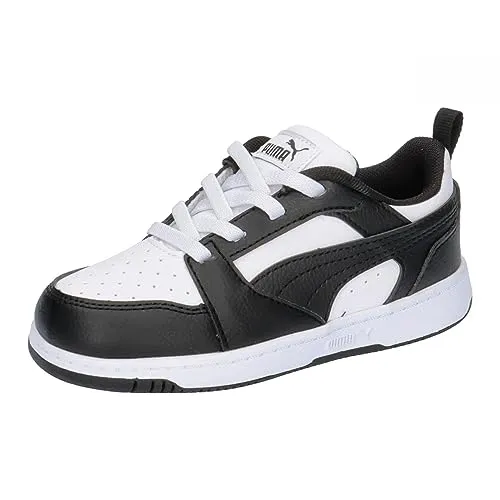 PUMA REBOUND V6 LO AC PS Sneaker weiß 31 EU - Sportliche Sneaker in Größe 31, ideal für aktive Kinder. Mit Gummizug für einfachen Einstieg und bequemer Passform. Perfekt für Freizeit und Schule.