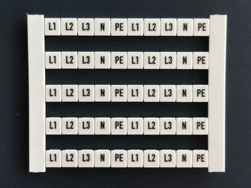 Weidmüller DEK5 FWZ L1-PE Klemmenmarkierung 5x5mm, Zeile L1-PE