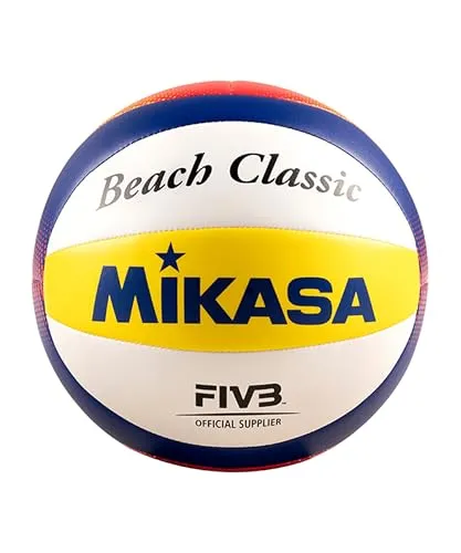 MIKASA Beachvolleyball BV1.550C Mini BV - Volleyball Zubehör: Der kompakte Mini BV ist ideal für Techniktraining und Spaß am Strand. Wetterfest und mit weichem TPU-Material, passt er in jede Tasche und sorgt für Spielvergnügen überall!