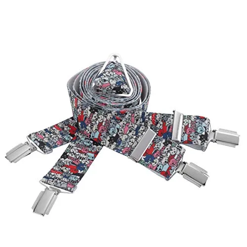 LINDENMANN Hosenträger Herren X-Form, Größe/Size:110, Farbe/Color:mehrfarbig