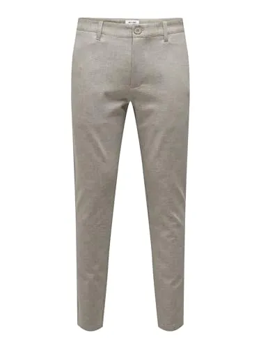 ONLY & SONS Herren Hose 22028113 Chinchilla 28-30 in beige von ONLY & SONS