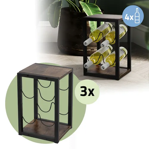 Weinregale Schwarz von bestpriceparts