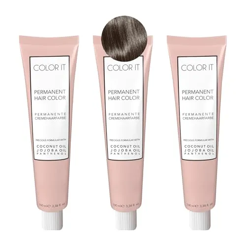 COLOR.IT by BM - Permanente Haarfarbe in Salonqualität, 3x 100ml (9.1 Lichtblond Asch, 3er Pack)