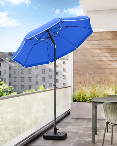 SONGMICS Sonnenschirm 160 cm in blau von SONGMICS