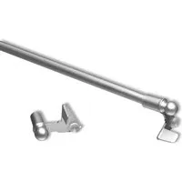 Bestlivings Klemmstangen Ausziehbar Matt Silber 30 bis 40 cm