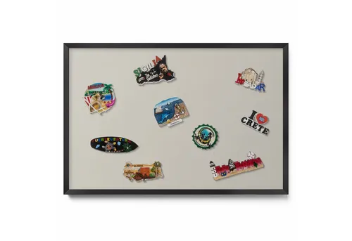 Tulup Magnettafel mit schwarzem Rahmen – stilvolles Memoboard für das Homeoffice