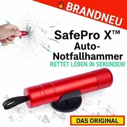 Böttcher-AG Nothammer Sicherheitshammer rot, 2 in 1