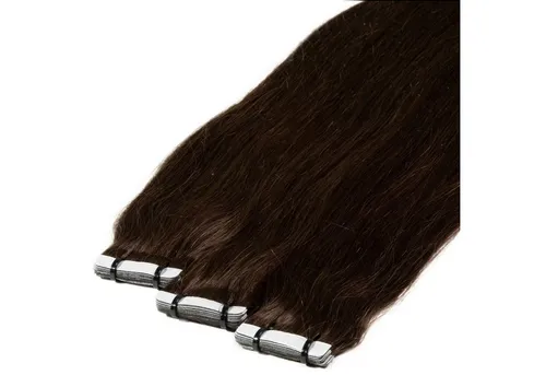 hair2heart Echthaar-Extension Premium Tape Extensions #6/3 Dunkelblond Gold 40cm