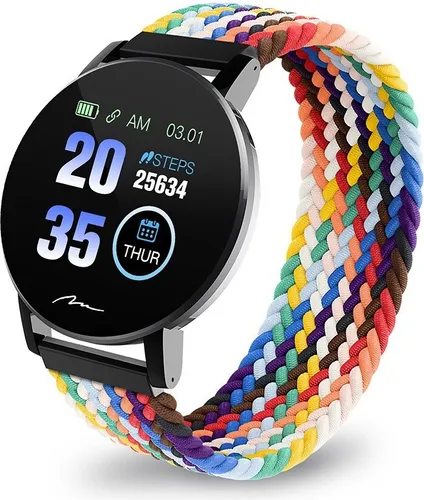 Media-Tech Smartband ACTIVEBAND THAITI MT871 - Schwarz - Smartwatch mit Puls-, Blutdruck- und Sauerstoffmessung, Schlafüberwachung und Bluetooth 4.0. Ideal für Fitnessfans, die ihre Gesundheit im Blick behalten wollen.