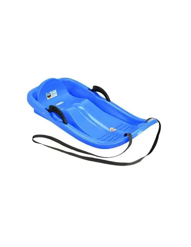 KHW Bob Schlitten Snow Bird Iceblue - Robuster Schlitten mit extra Bremspower, ideal für Tiefschnee und glatte Hänge. Ergonomische Sitzfläche und rutschsichere Haltestege sorgen für Sicherheit und Komfort beim Rutschen.