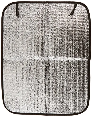 Brunner Chenille Flauschvorhang, 56x175cm, grau/dunkelblau/weiß, ideal für Reisemobile