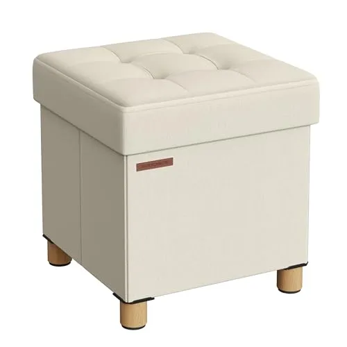 Polsterhocker Beige von SONGMICS