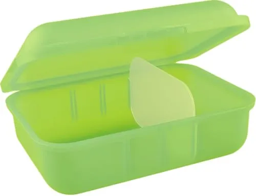 Buchsteiner Klickbox HOCH mit Inneneinteilung | Brotdose | Lunchbox | Aufbewahrungsdose (limone)