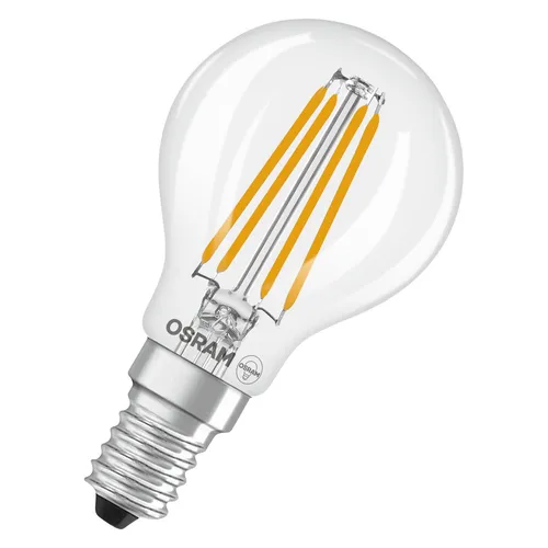 OSRAM LED-Lampe Star Miniballform P40 Filament, 2700 K warmweiß, 3,4 W, E14,