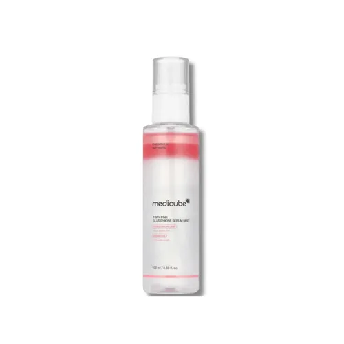 Medicube PDRN Pink Glutatione Serum Mist 100ml - Sonstige Gesichtspflegeartikel, erfrischender Sprühnebel mit PDRN und Glutathion für ein strahlendes Hautbild und sofortige Regeneration.