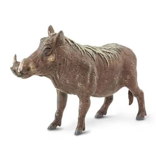Safari Ltd. Warzenschwein-Figur | 4“ Realistische afrikanische Wildtier-Figur | Ungiftig & BPA-frei | Für Kinder ab 3 Jahren geeignet