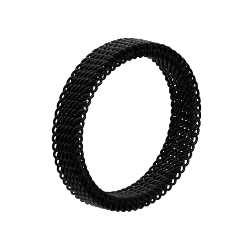 Heideman Ringe Sarah Damen aus Edelstahl schwarz farbend matt Damenring für Frauen