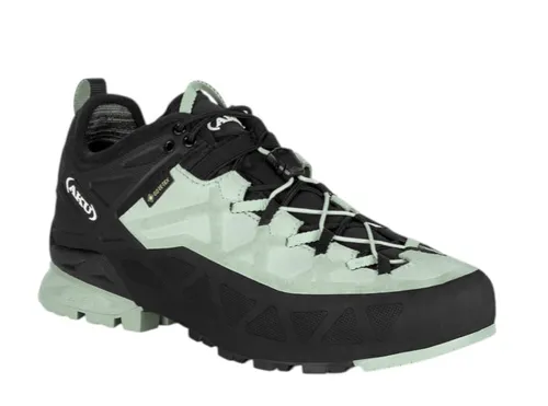 AKU Rock DFS GTX Wanderschuhe für Frauen, Größe UK 5,5 Jade - Wanderschuhe mit herausnehmbarem Fußbett, ideal für individuelle Einlagen. Gore-Tex sorgt für Wasserdichtigkeit und Atmungsaktivität, während die Vibram-Sohle perfekten Grip bietet.