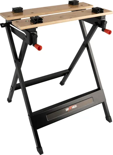 Grafner Spanntisch Werkbank klappbar mit Spannbacken - Werkbank für vielseitige Anwendungen, faltbar und kratzfest, ideal für Heimwerker und Profis mit einer Tragkraft von bis zu 160 kg.