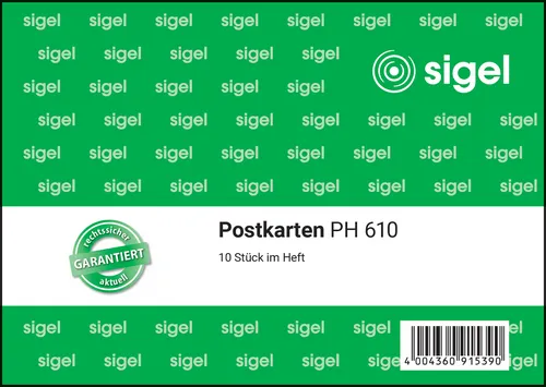 Produktbild SIGEL PH610 Postkarten blanko weiß A6