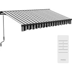 Outsunny Gelenkarmmarkise elektrisch 350 x 250 cm in grau von Outsunny