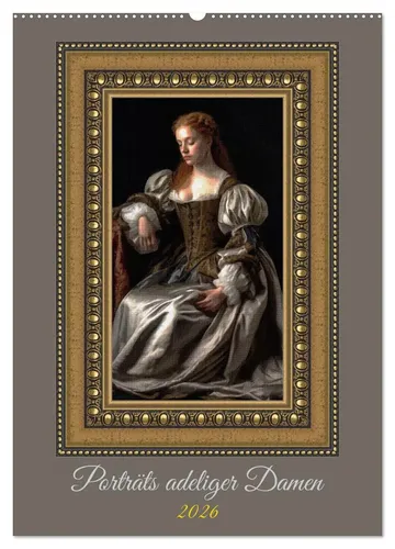 Werner Braun | Porträts adeliger Damen (Wandkalender 2026 DIN A2 hoch),...