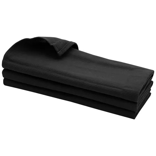 SCHWARZE Geschirrtücher aus 100 % Baumwolle Handtuch, Küchentuch, Putztuch Set 3
