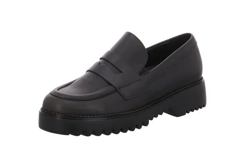Gabor 2.453.57_7 Damen Slipper in Schwarz, Größe 38 EU - Elegante Damen Slipper aus Glattleder mit herausnehmbaren Ledersohlen. Ideal für den täglichen Gebrauch, bieten sie Komfort und Stil in Größe 38.